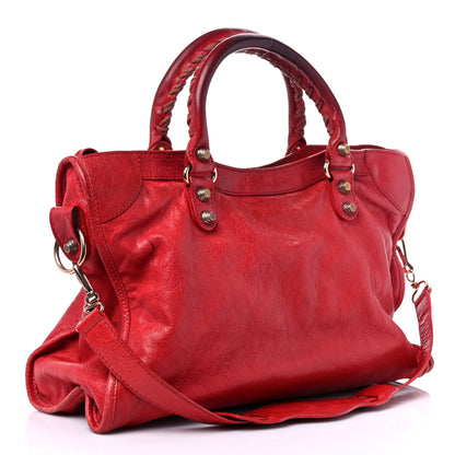 Balenciaga Agneau Giant 12 Rose Gold Hardware City Rouge Coquelicot 2 of 26