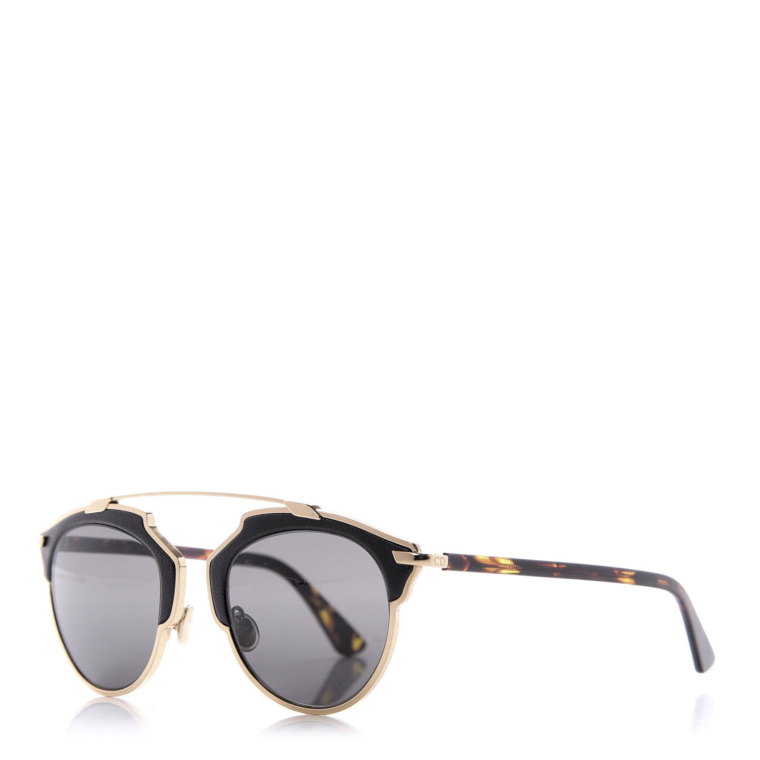 Christian Dior Metal Lambskin So Real Sunglasses Black 1 of 7