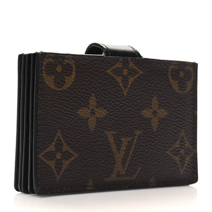 Louis Vuitton Monogram Gusset Card Holder Black 4 of 8