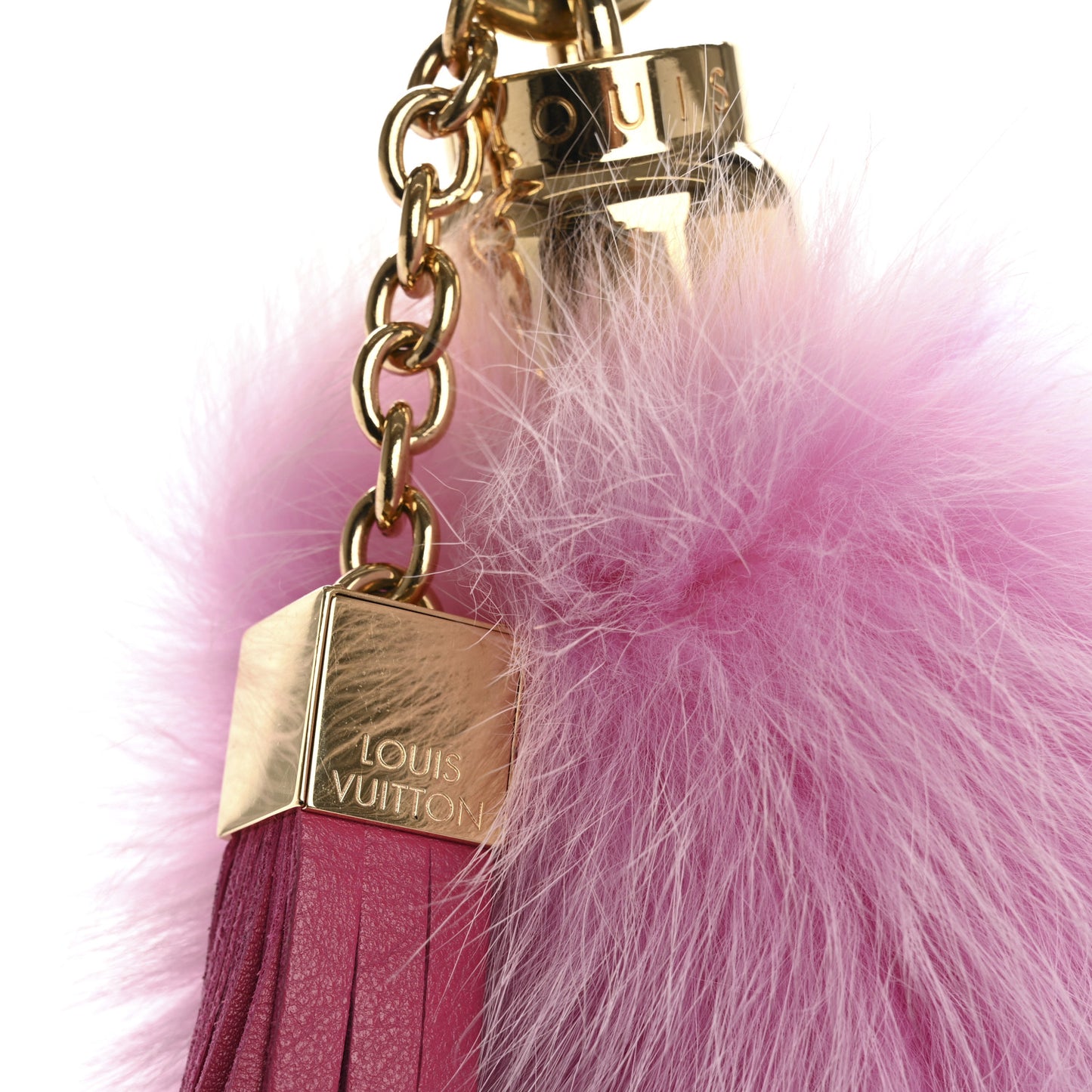 Fox Fur Foxy Bag Charm Rose