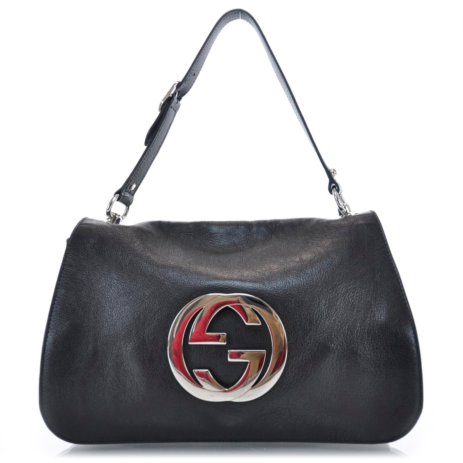 Gucci Leather Blondie Medium Flap Black 1 of 9