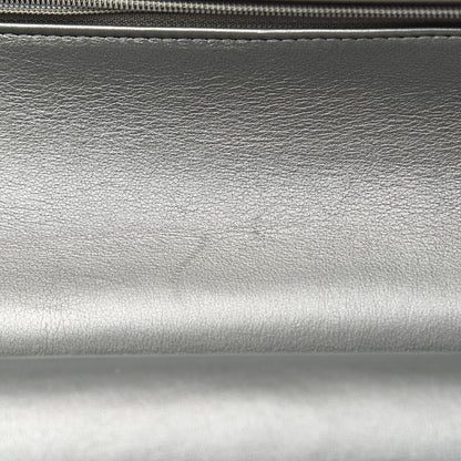 Chanel Metallic Calfskin Quilted Jumbo Double Flap Silver 9 of 20