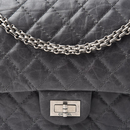 Chanel Aged Calfskin Quilted 50th Anniversary 2.55 Reissue 225 Flap Grey 12 of 12