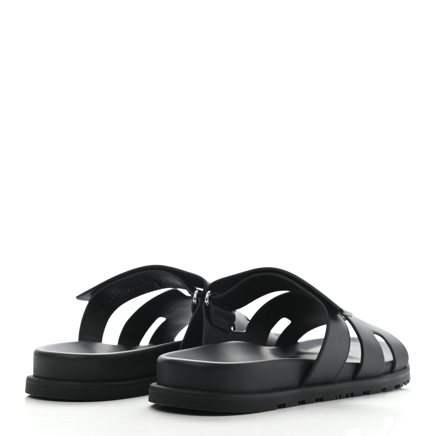 Calfskin Mens Chypre Sandals 43 Black