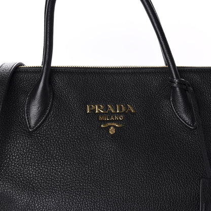 Prada Vitello Daino Tote Black 10 of 10