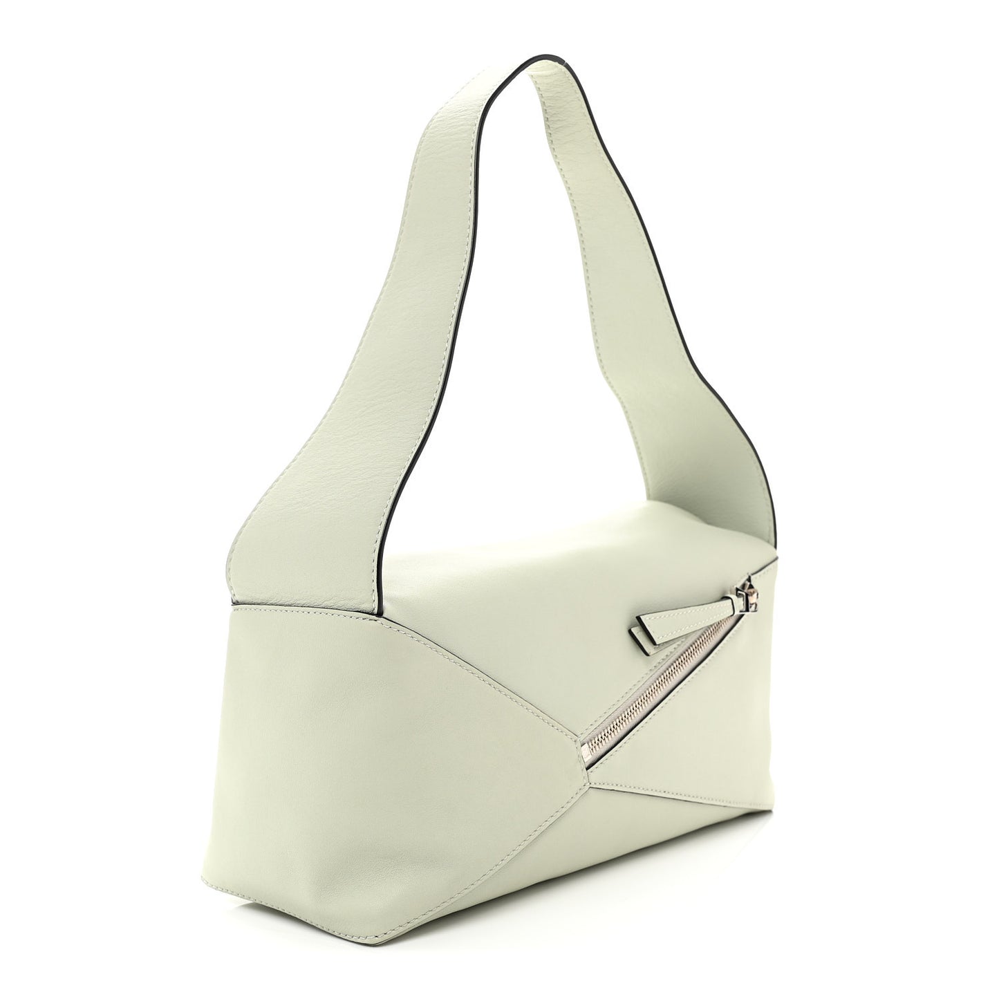 Calfskin Puzzle Hobo Light Celadon
