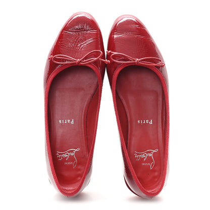 Christian Louboutin Patent Sweetie Jane Ballerina Flats 36.5 Loubi 2 of 9