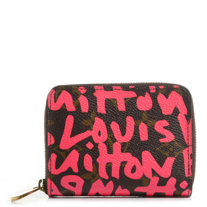 Louis Vuitton Monogram Graffiti Zippy Coin Purse Fuchsia 1 of 7