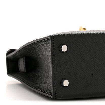 Hermes Epsom Mini Kelly Sellier 20 Black 9 of 11