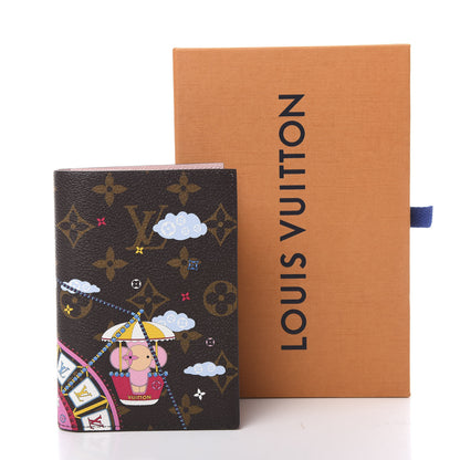 Louis Vuitton Monogram 2020 Christmas Animation Big Wheel Passport Cover Rose Ballerine 6 of 6