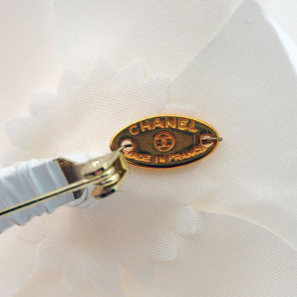 Chanel Satin Camellia Pin Brooch White 4 of 4