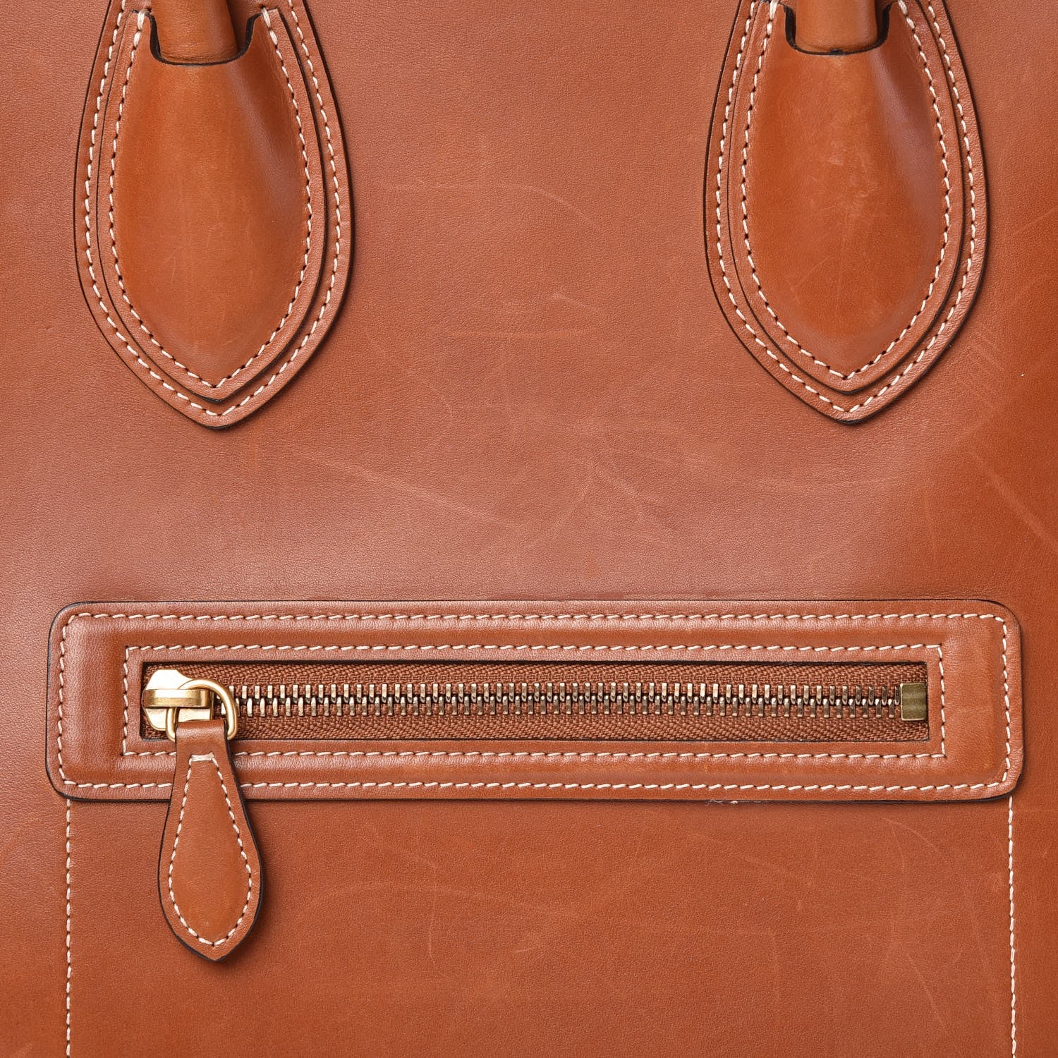 Celine Natural Calfskin Mini Luggage Tan 8 of 15