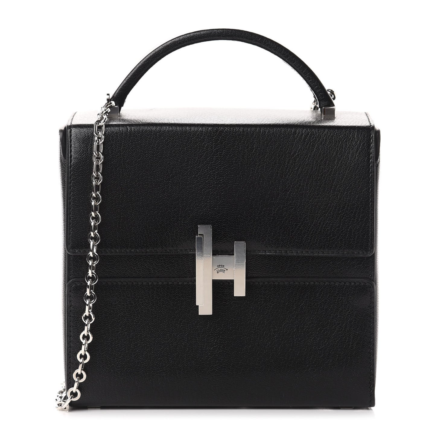 Chevre Chamkila Cinhetic Boxy Top Handle Bag Black