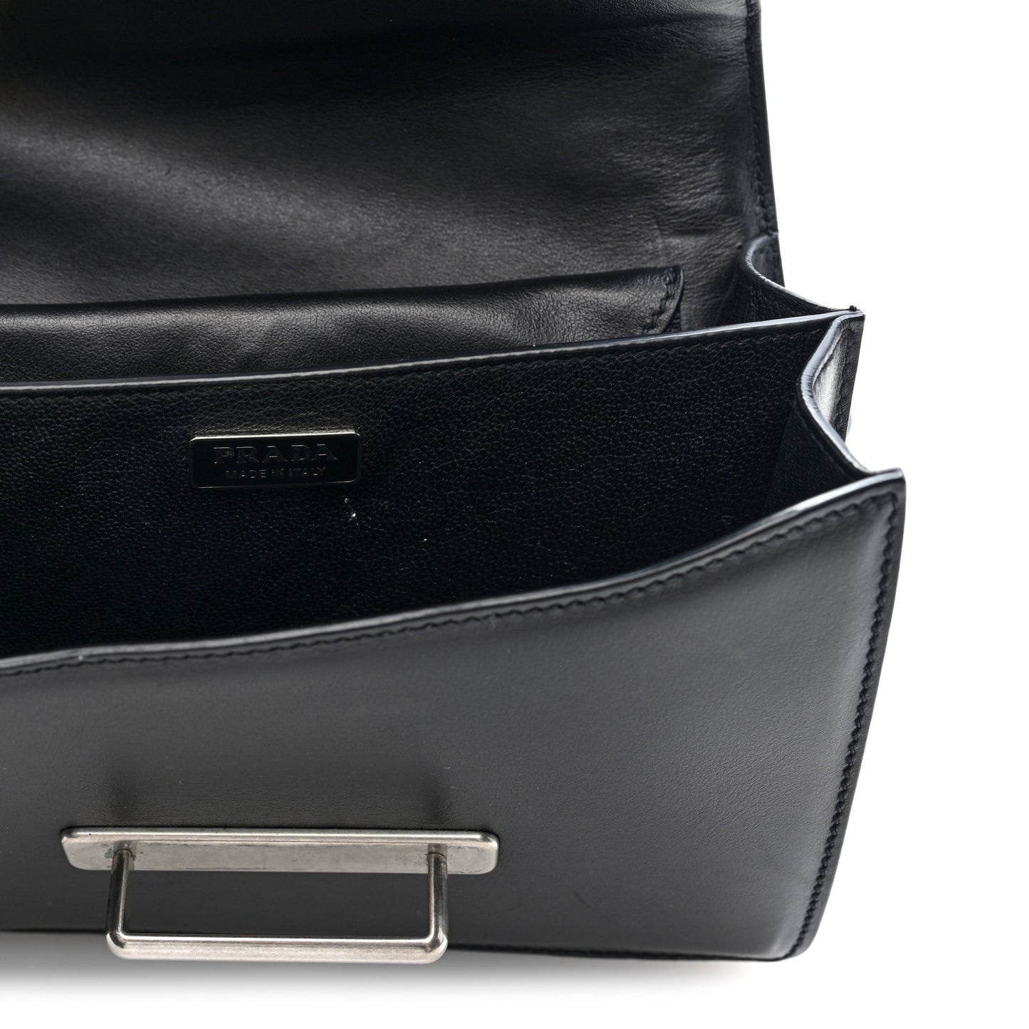 City Calf Saffiano Cahier Bag Black