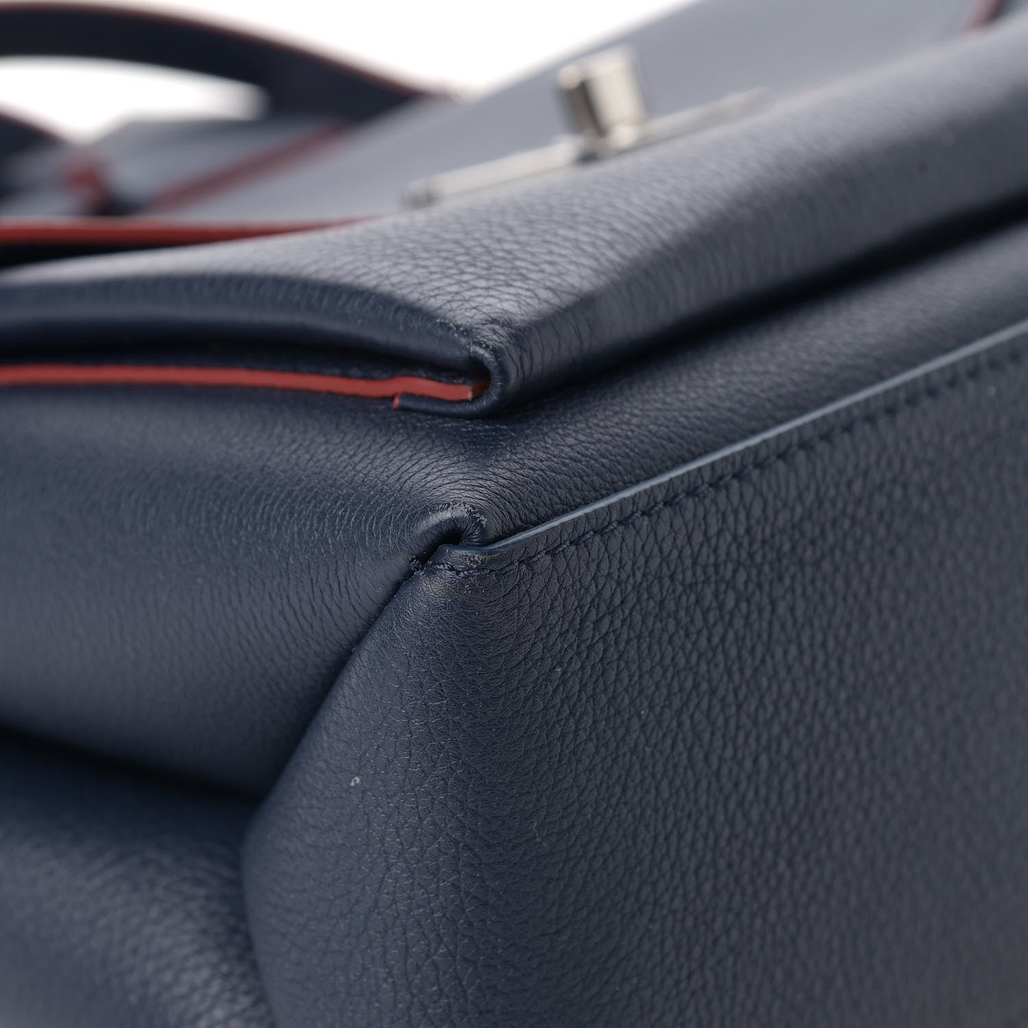 Louis Vuitton Soft Calfskin My Lockme Top Handle Marine Rouge 8 of 11