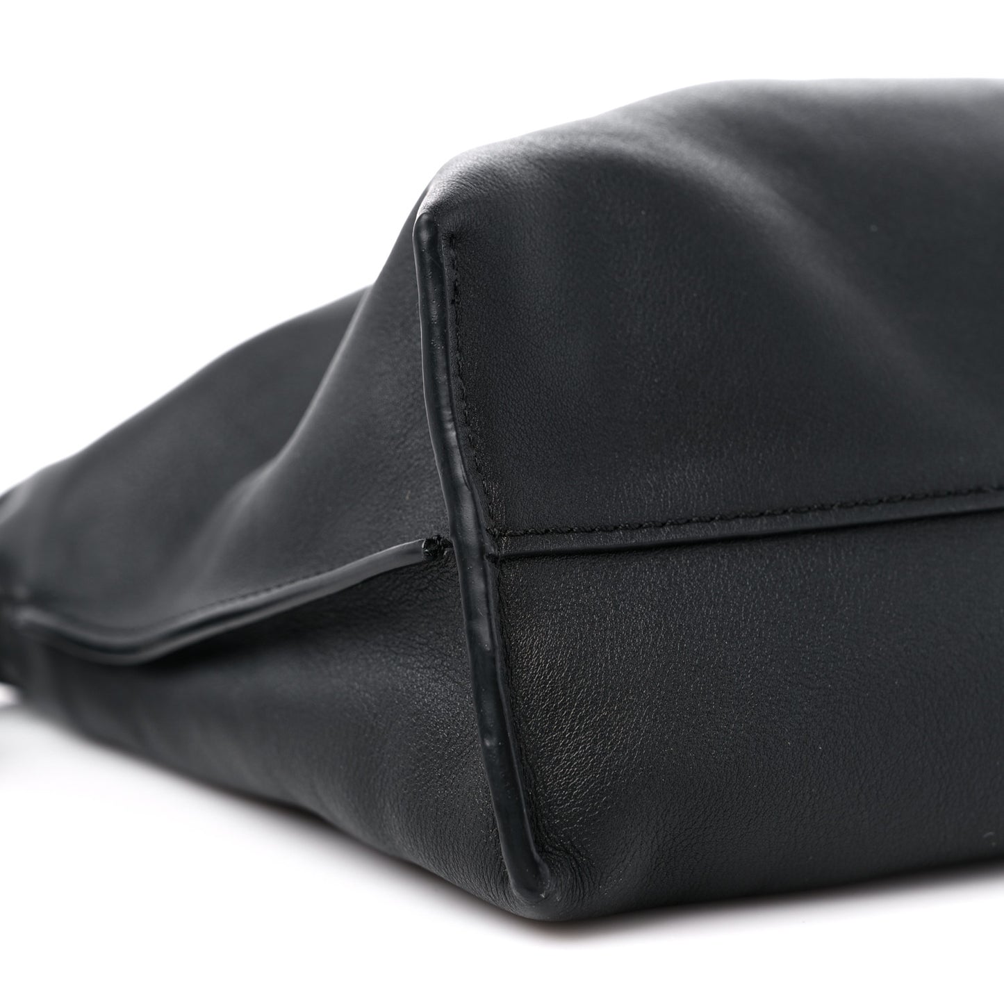 Nappa Flamenco Knot Clutch Black