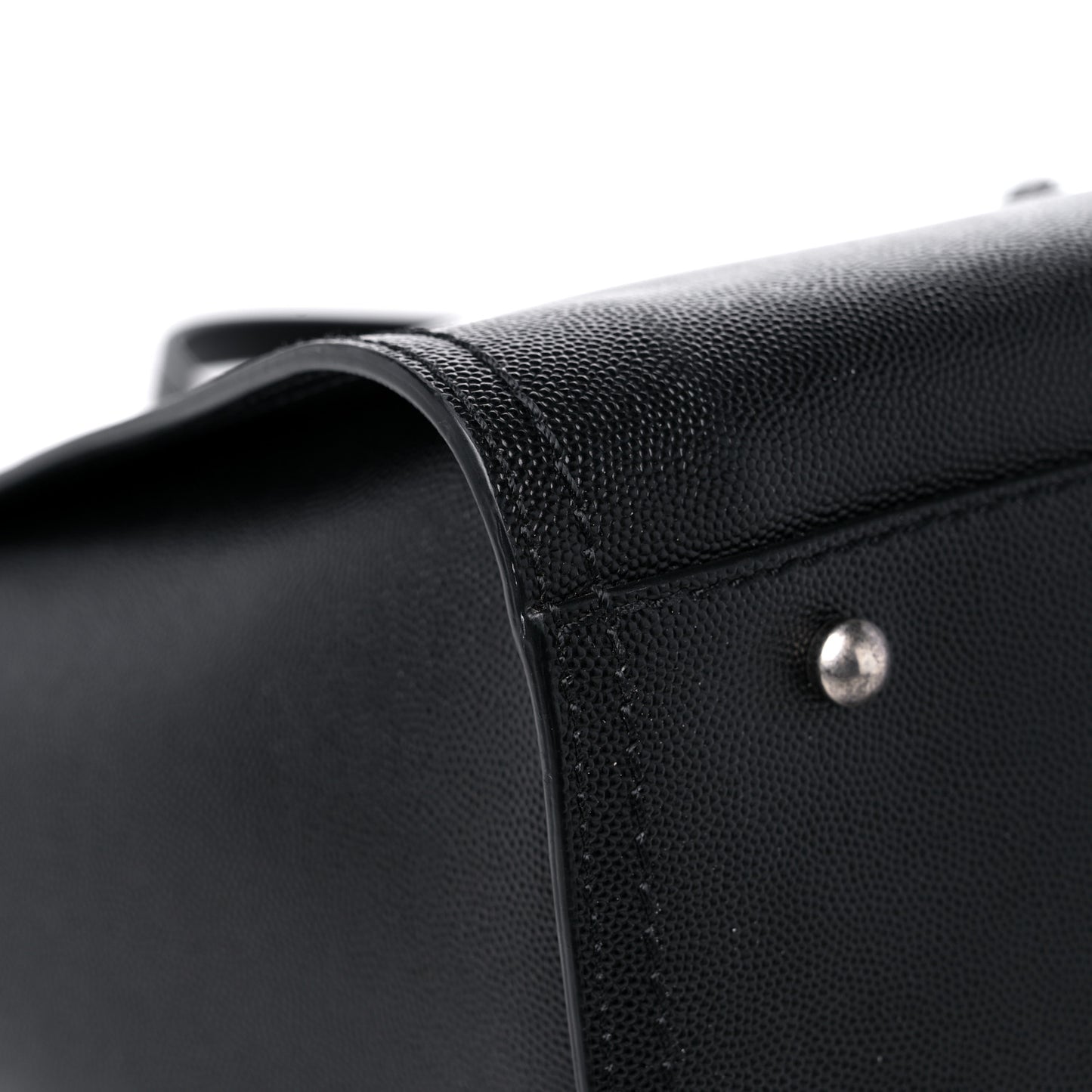 Caviar Small Studded Deauville Tote Black