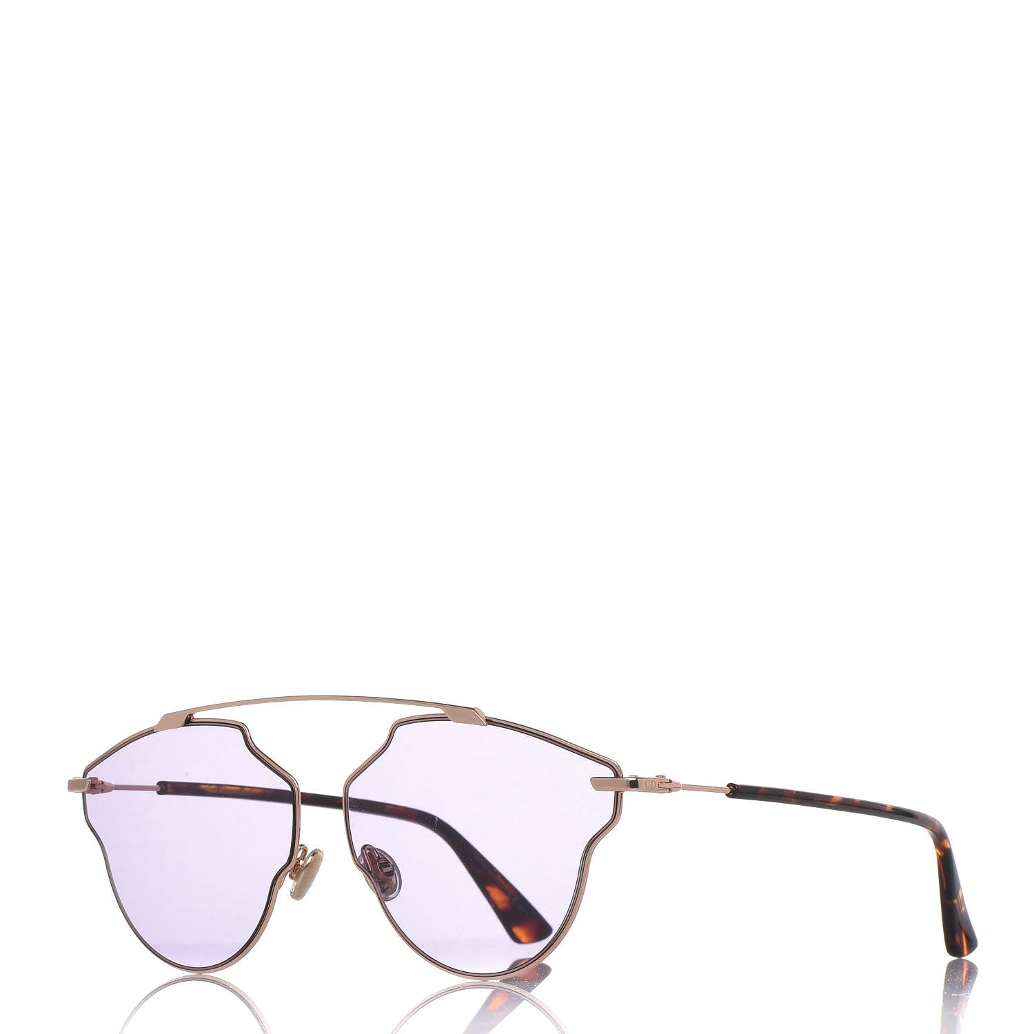 Christian Dior So Real Pop Sunglasses Rose Gold Purple 1 of 8
