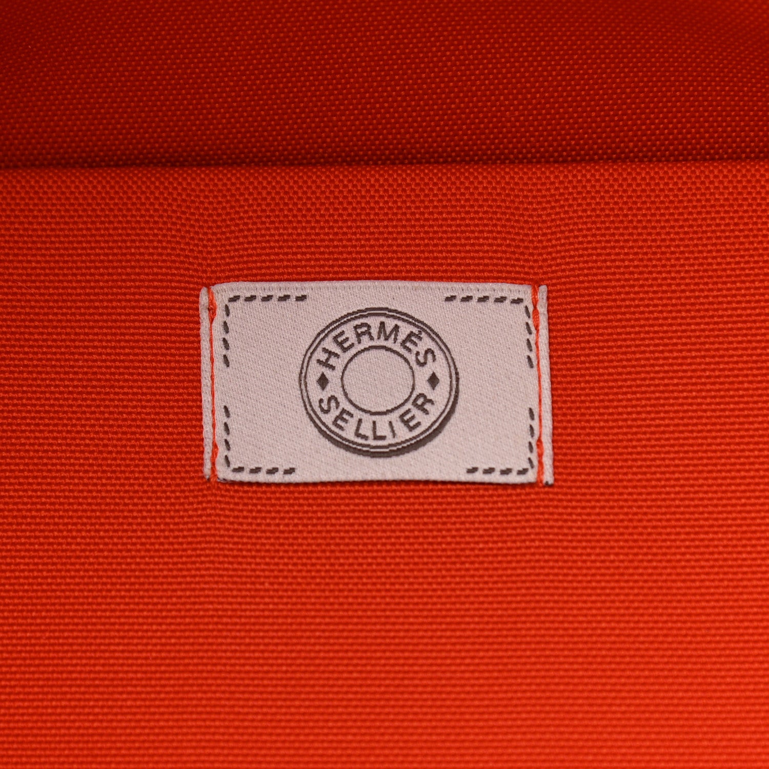 Hermes Polyamide Cotton Carrying Dog Bag Fauve Feu 6 of 9