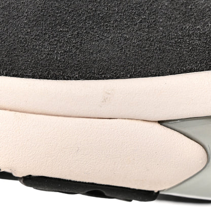 Chanel Nylon Calfskin Suede Womens CC Sneakers 39 Grey Pink 24 of 32