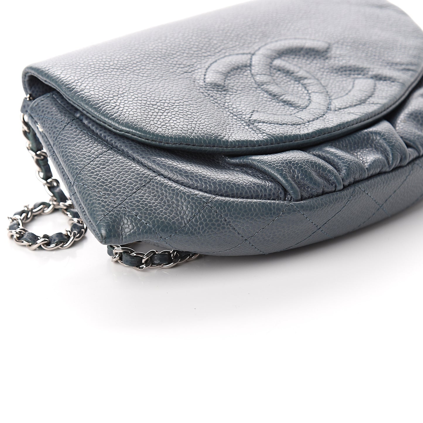 Caviar Half Moon Wallet On Chain WOC Blue