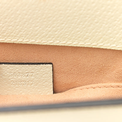 Gucci Suede Calfskin GG Web Small Ophidia Chain Shoulder Bag Burro New Mystic White 7 of 13