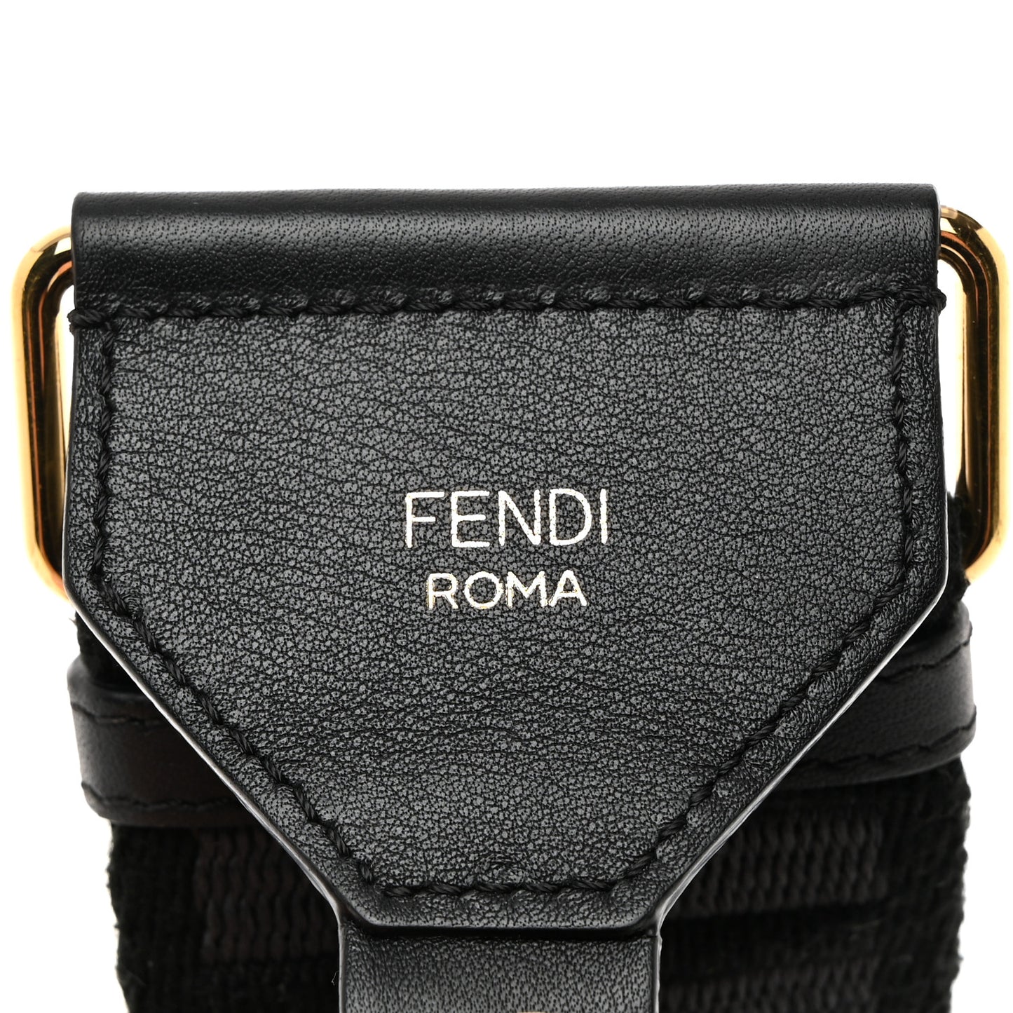 Ribbon Vitello Seta FF 1974 Adjustable Strap You Black