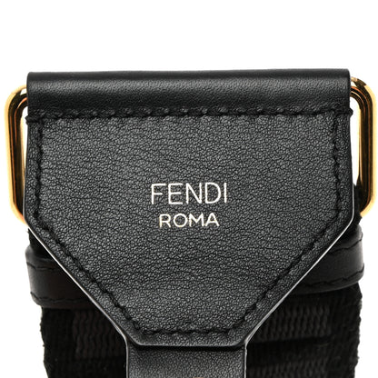 Fendi Ribbon Vitello Seta FF 1974 Adjustable Strap You Black 3 of 5
