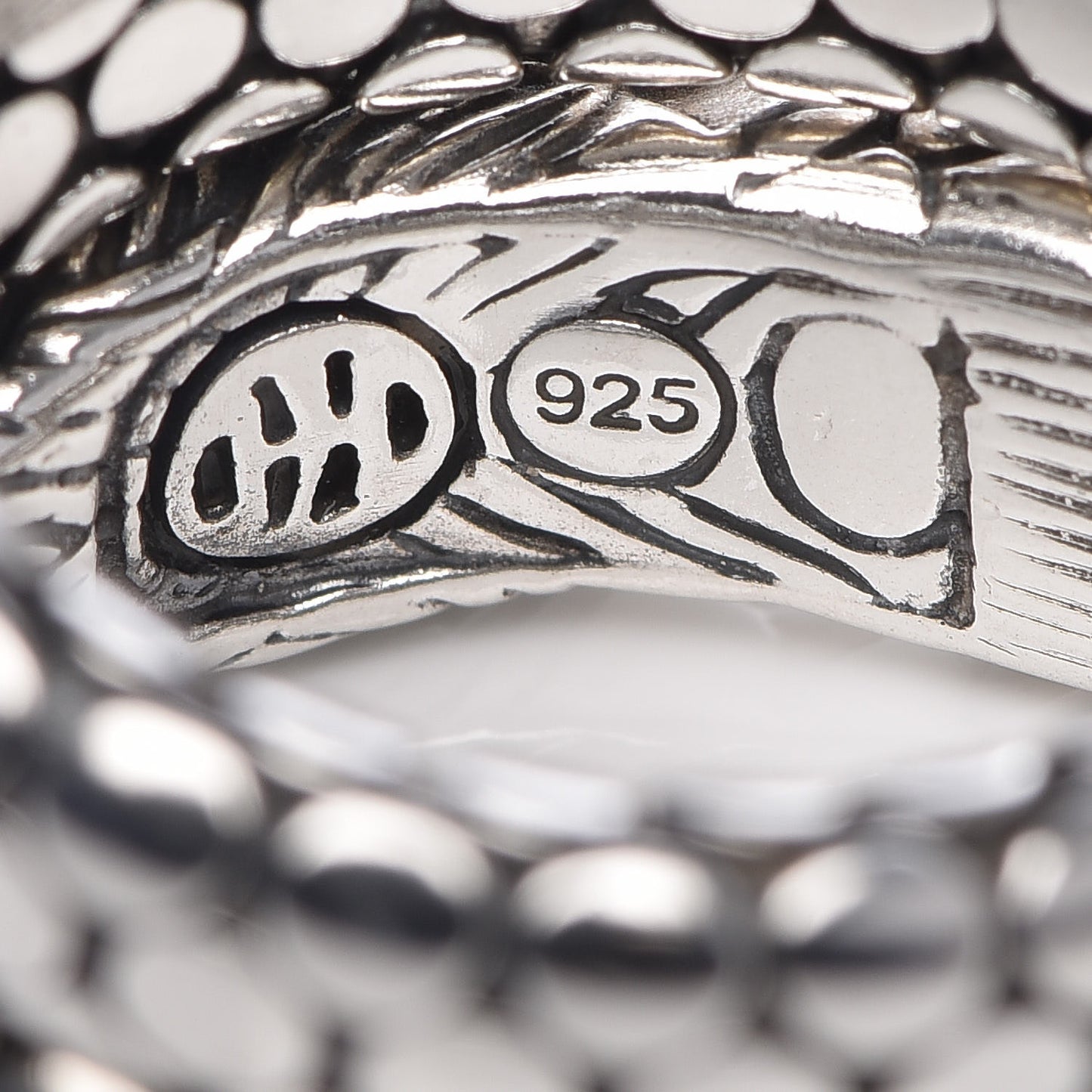 Sterling Silver Legends Naga Double Coil Ring 53 6.5