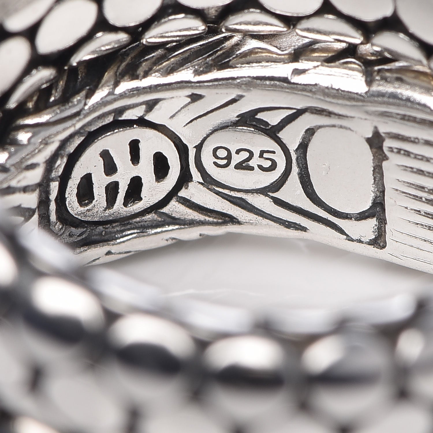 John Hardy Sterling Silver Legends Naga Double Coil Ring 53 6.5 5 of 6