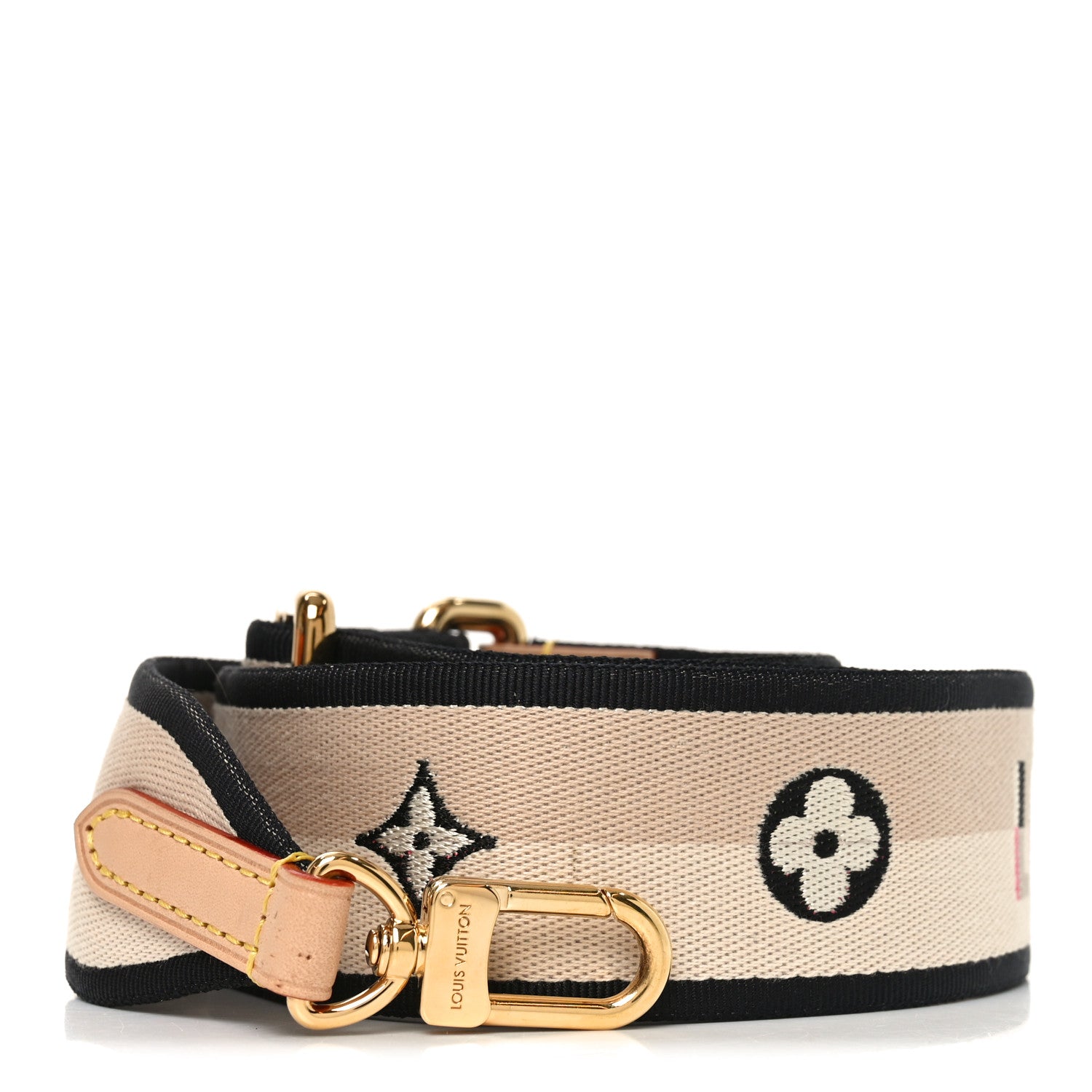 Louis Vuitton Jacquard Diane Shoulder Strap Black 1 of 3