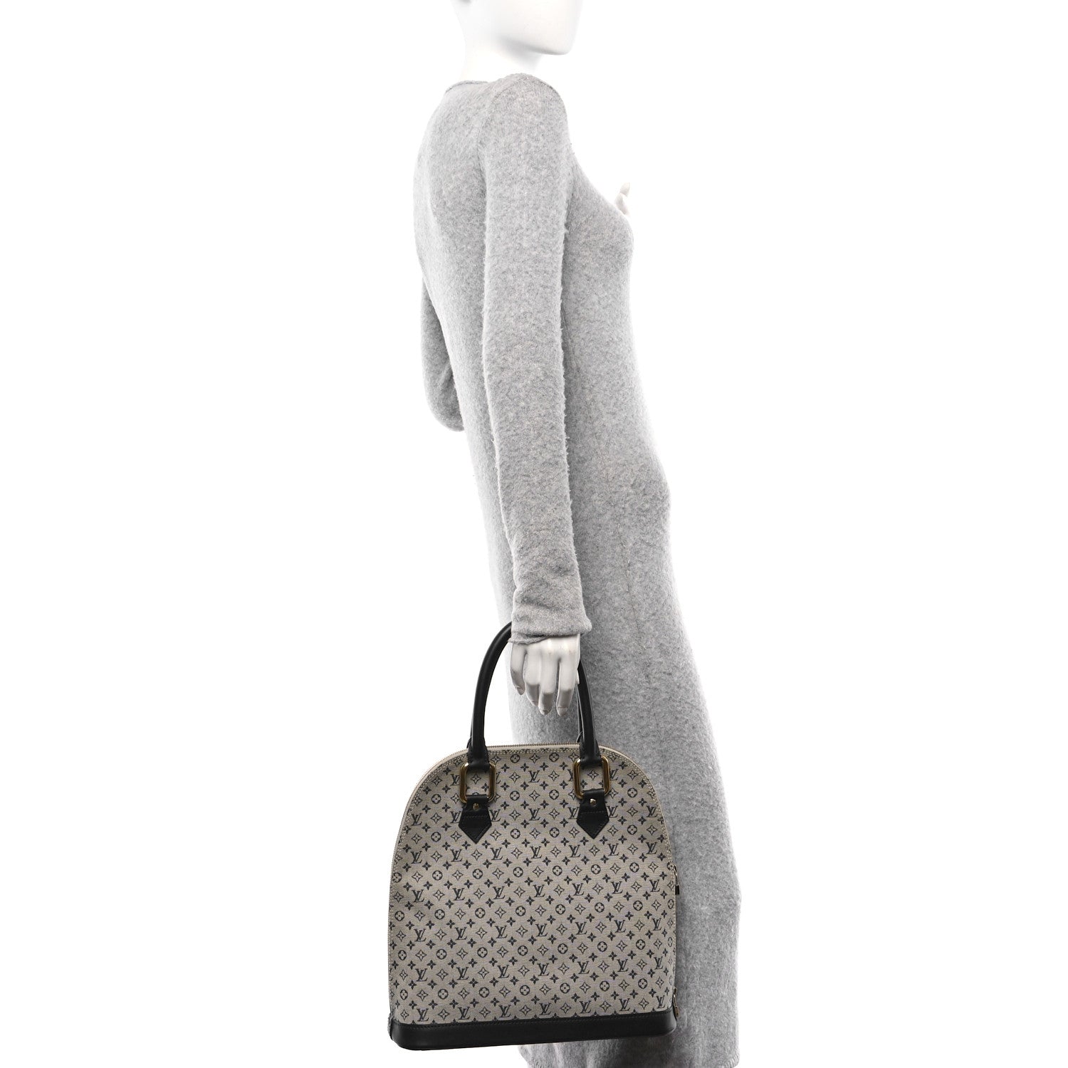 Louis Vuitton Mini Monogram Alma Haut Tote Blue 2 of 11