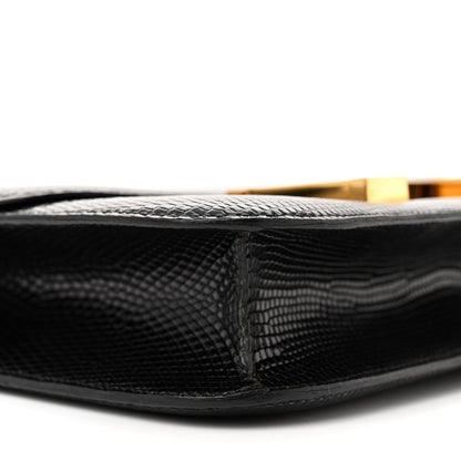 Hermes Lizard Constance 24 Black 8 of 19