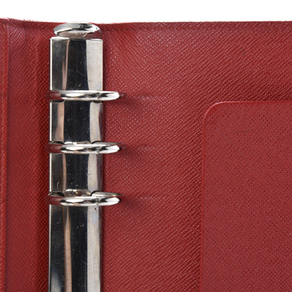 Louis Vuitton Epi Medium Ring Agenda Cover Rouge 9 of 12