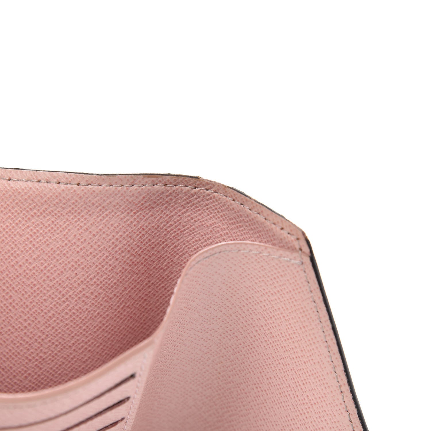 Louis Vuitton Damier Ebene Victorine Wallet Rose Ballerine 8 of 11