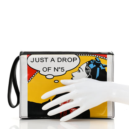 Chanel Patent Just a Drop of N°5 Comic Coco Clutch 2 of 12