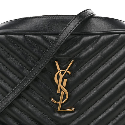 Saint Laurent Calfskin Matelasse Monogram Lou Camera Bag Black 8 of 10