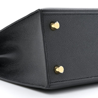 Hermes Epsom Kelly Sellier 25 Black 8 of 12