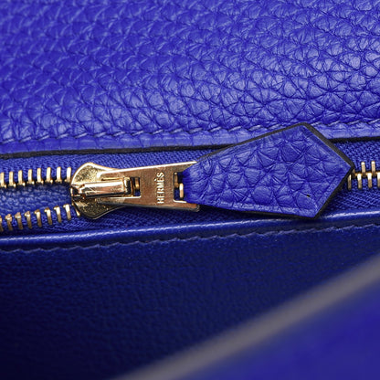 Hermes Togo Kelly Retourne 32 Bleu Electrique 22 of 30