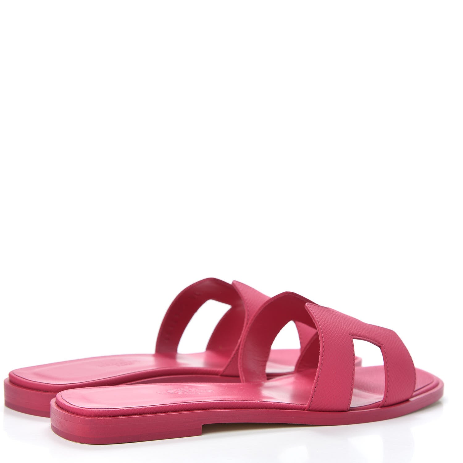 Hermes Epsom Oran Sandals 35.5 Rouge Azalee 4 of 9