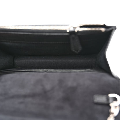 Fendi Vitello Elite Mink Fur Studded Karlito Tube Wallet on Chain Black 6 of 14