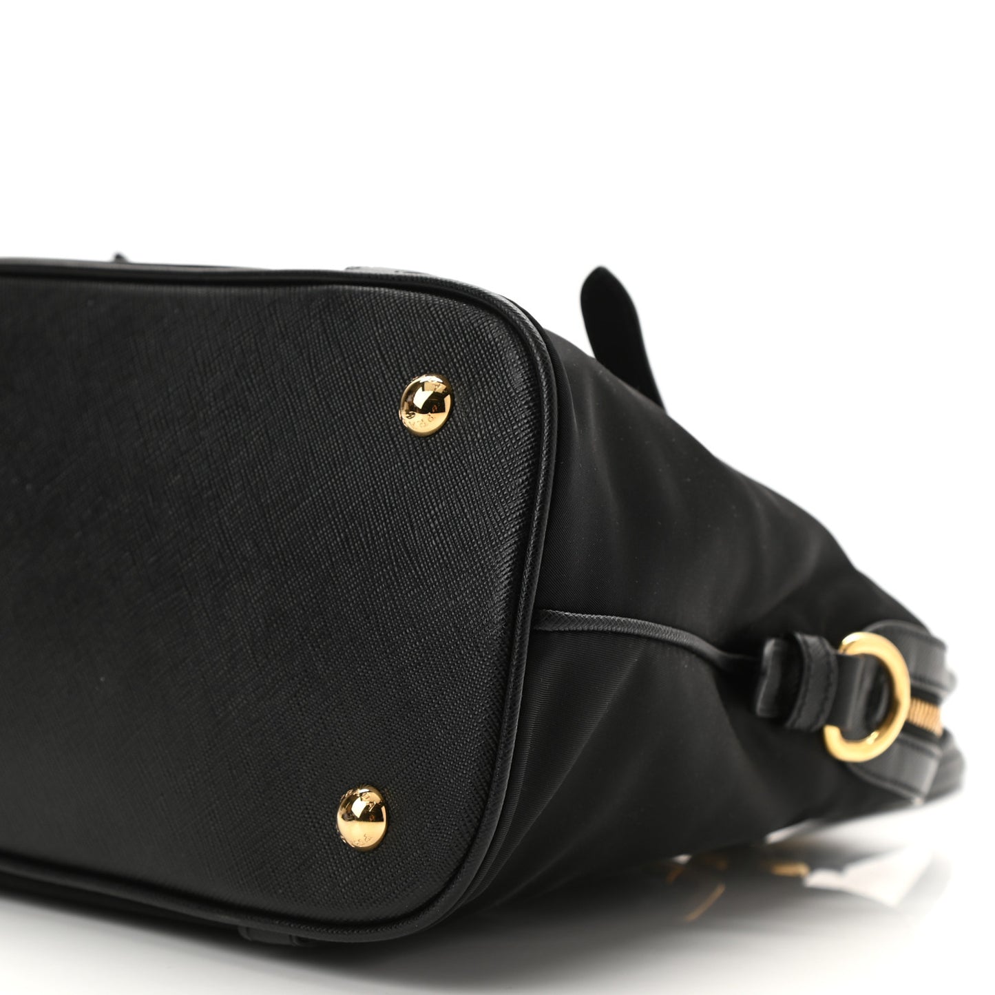 Tessuto Nylon Saffiano Tote Black