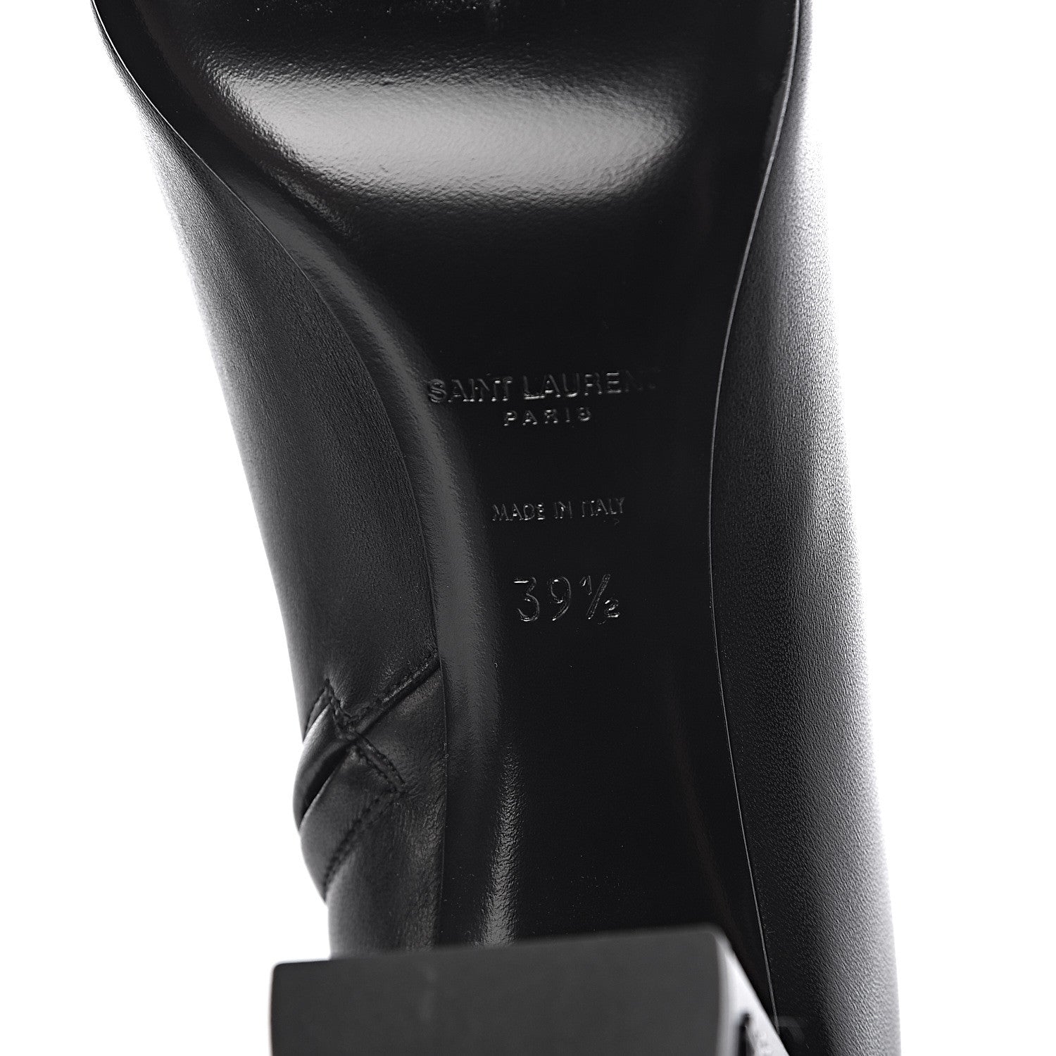 Saint Laurent Nappa Vendome Loulou Ankle Zip Boots 39.5 Black 6 of 7