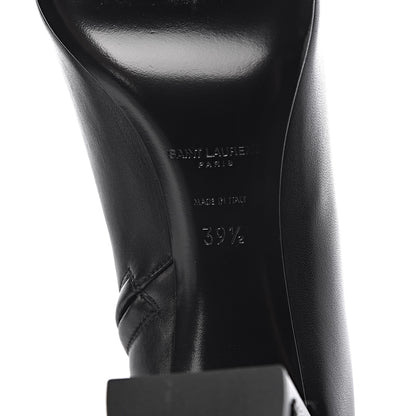 Saint Laurent Nappa Vendome Loulou Ankle Zip Boots 39.5 Black 6 of 7