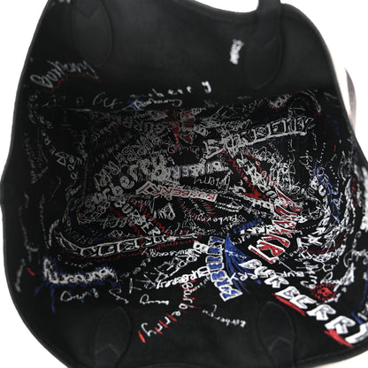 Burberry Coated Canvas Mega Check Sketchbook Medium Reversible Doodle Tote Black 20 of 27