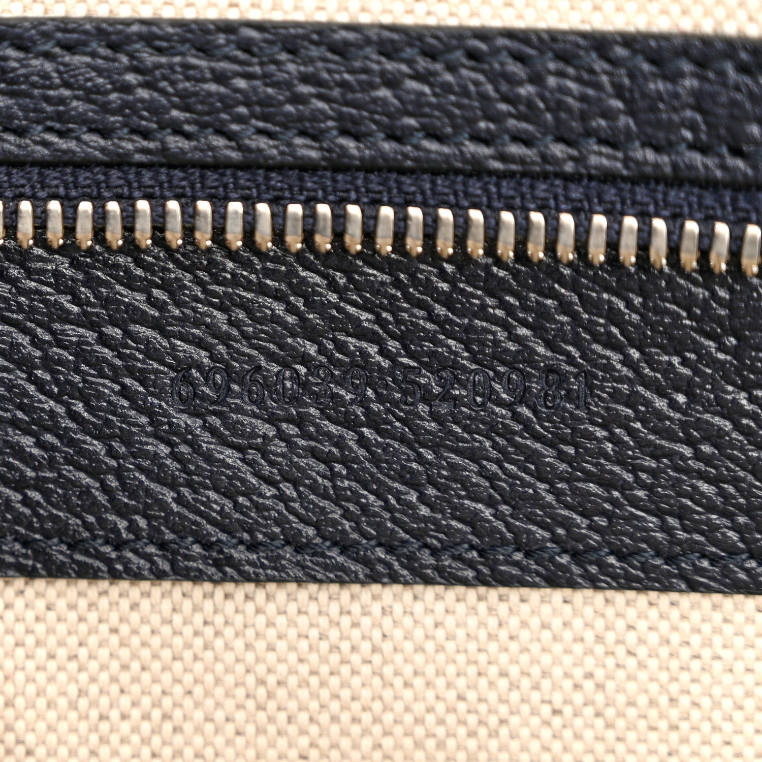 Gucci GG Supreme Monogram Textured Calfskin Web Large Ophidia Duffle Bag Beige Blue 6 of 9