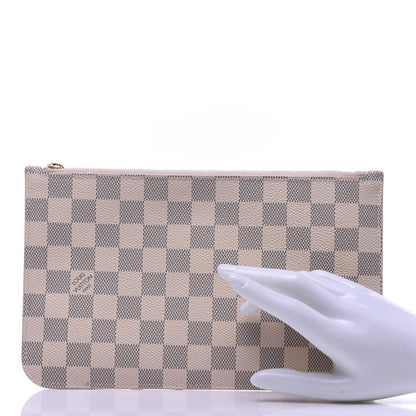Louis Vuitton Damier Azur Neverfull MM GM Pochette 2 of 11