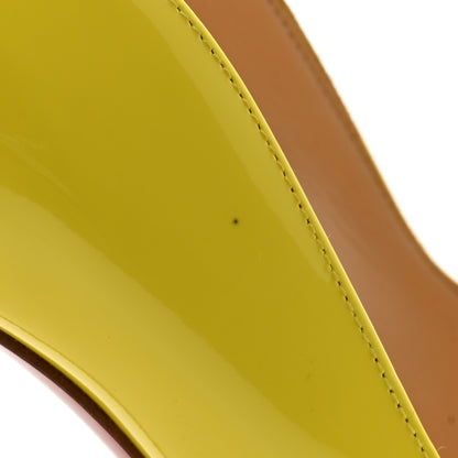 Christian Louboutin Patent Hot Chick 100 Pumps 38 Citrus 10 of 10