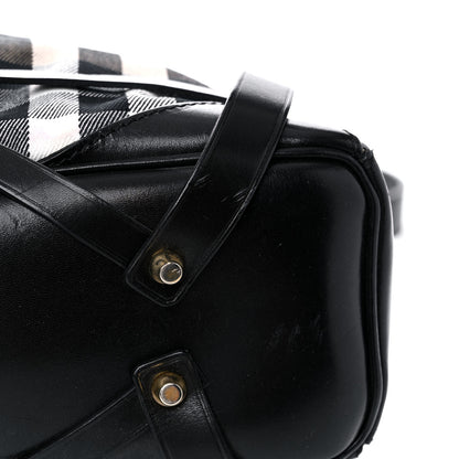 Burberry House Check Bridle Calfskin Medium Gosford Hobo Black 9 of 20