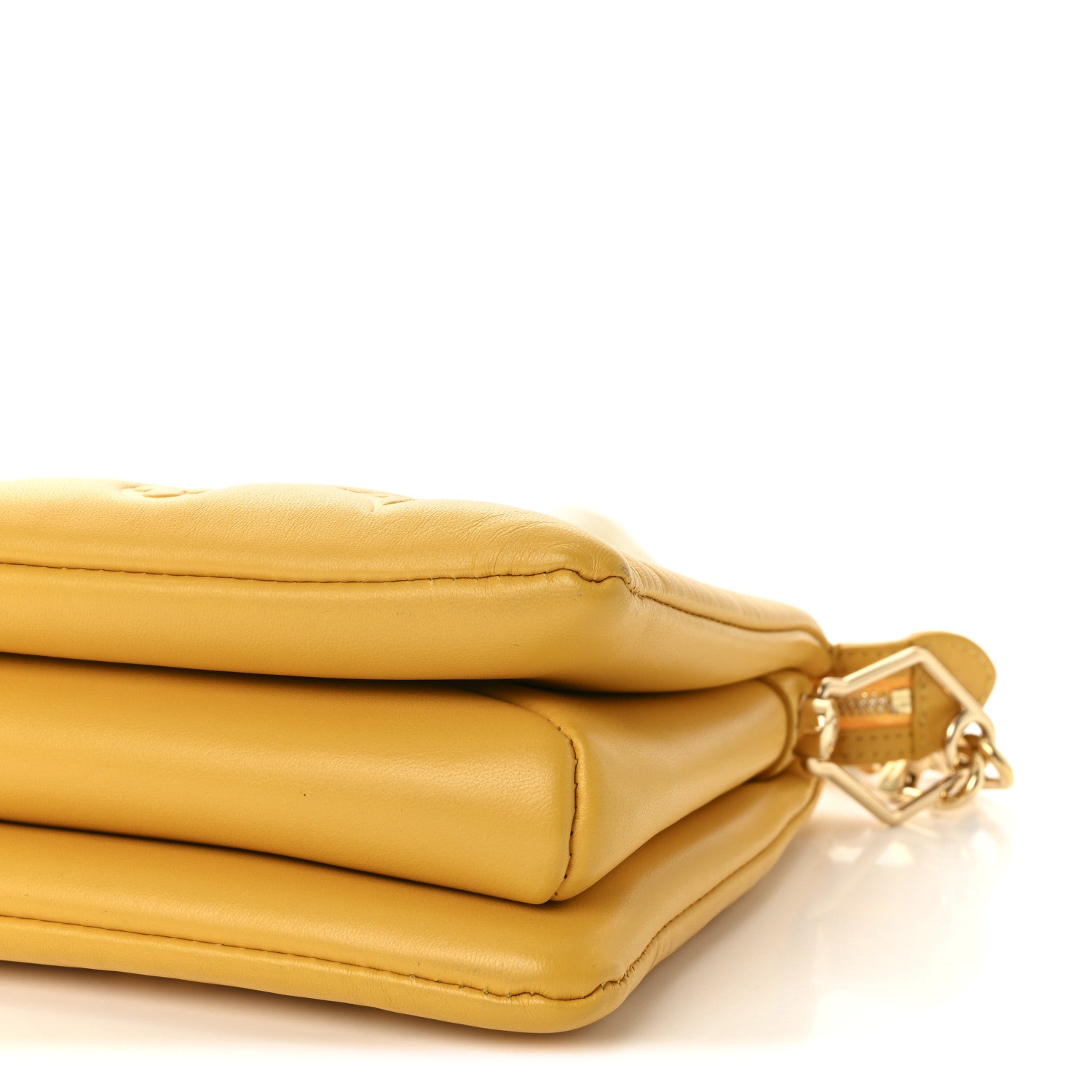 Louis Vuitton Lambskin Embossed Monogram Coussin PM Sunflower